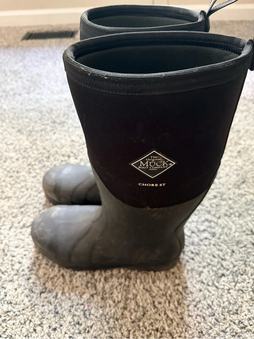 Muck Boot Company Men’s Chore ST Waterproof Black Work Boots